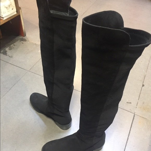 Stuart Weitzman Black Over the Knee Boots size 5.5 - Picture 6 of 8